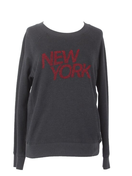 David Lerner Sweaters - David Lerner Sweater Sz S S Studio Sz S Black Red New York Cotton Rayon Sweater